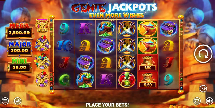 Genie Jackpots Even More Wishes Jackpot King