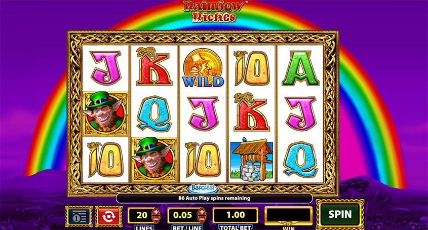 Play Free Games at Rainbow Riches Casino