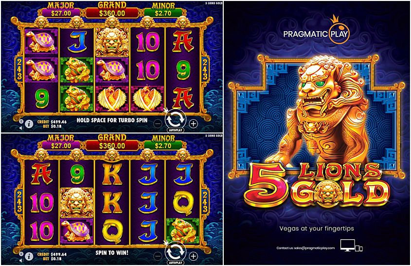 5 Lions Gold Slot Machine Not On Gamstop