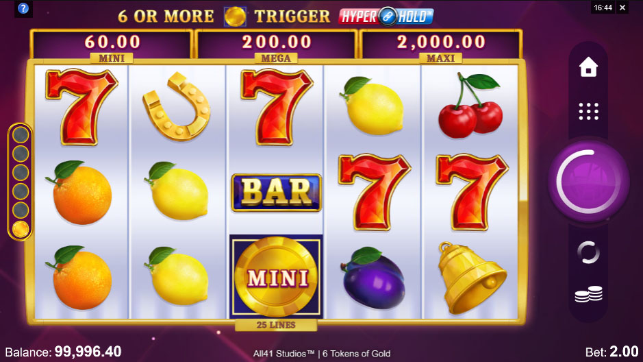 6 Token Emas