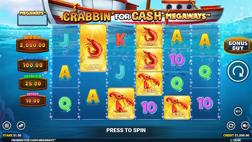 Crabbin For Cash Megaways Slot Free Play in Demo Mode Crabbin For Cash Megaways Slot Free Play in Demo Mode