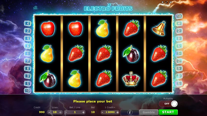 Slot Electro Fruits