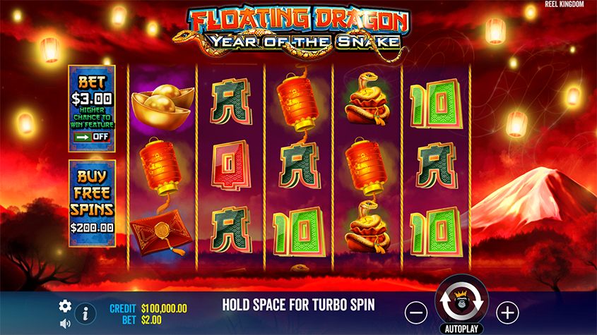 Floating Dragon Year of the Snake Slot | Play Online | RTP: 96.71%