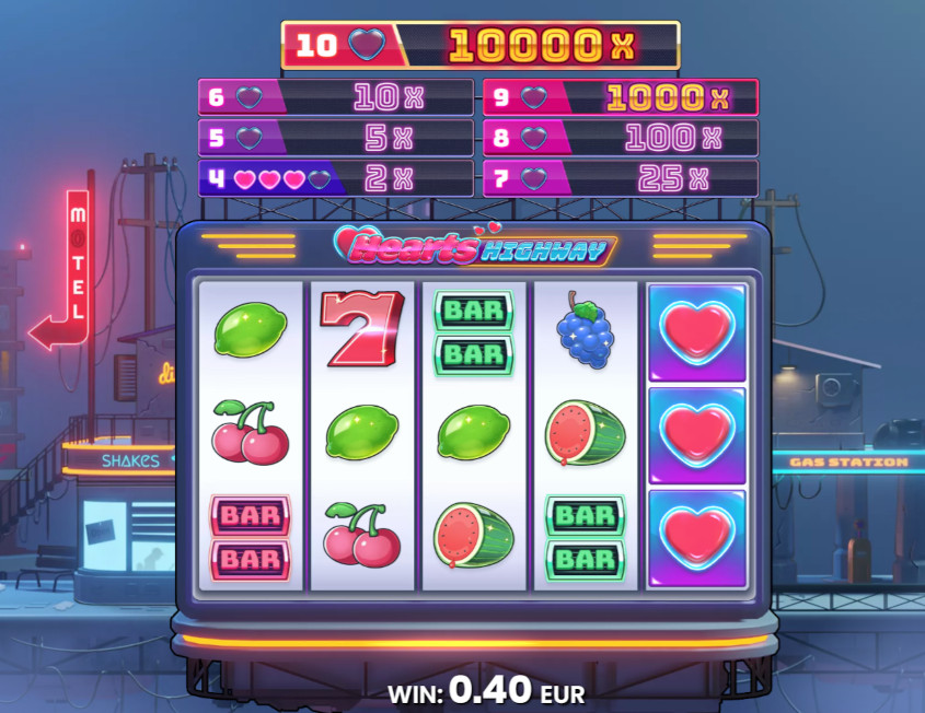 Hearts Highway Slot Play Online RTP 96.44