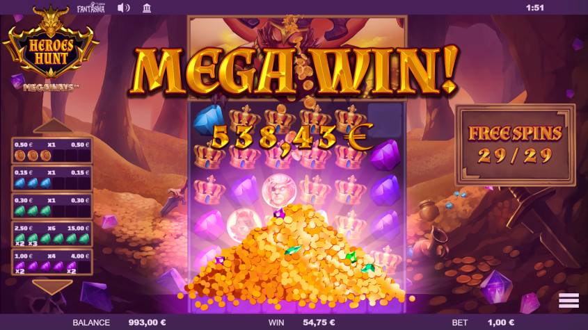 Slot Megaways Perburuan Pahlawan