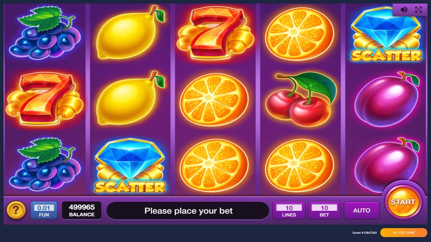 Hot Fruits Wheel 3x3