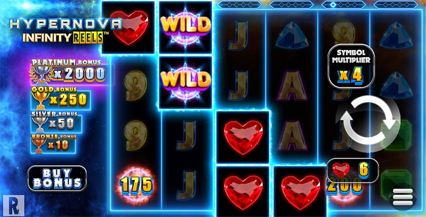 Hypernova Infinity Reels Demo Slot | Play for Free