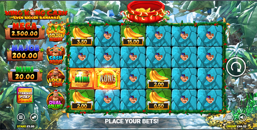 King Kong Cash Even Bigger Bananas Christmas Spielautomat - Gratis ...