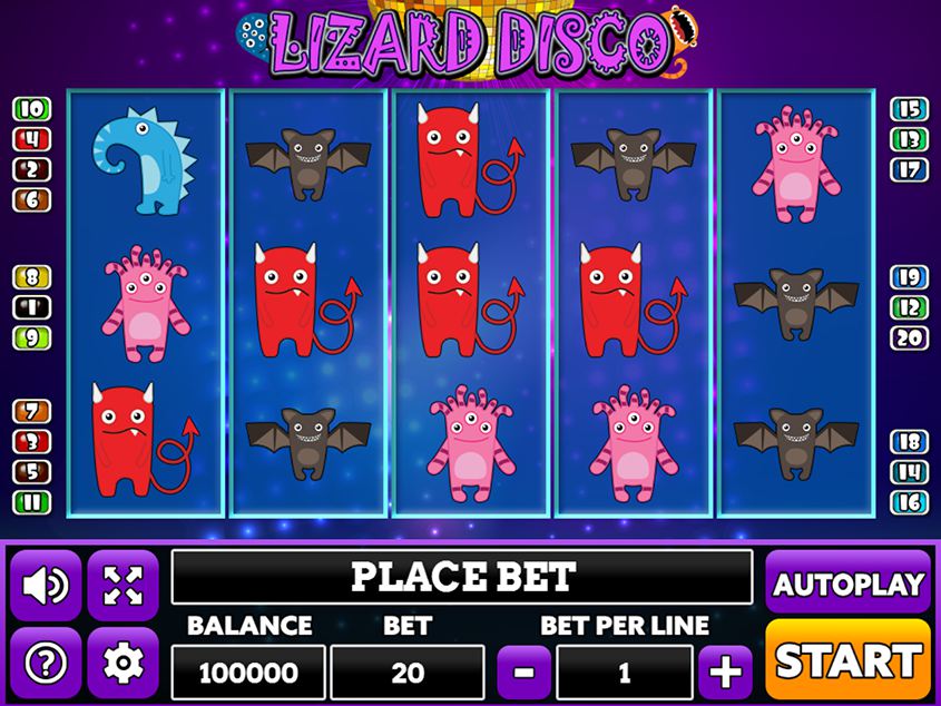 Lizard Disco Slot Free Play in Demo Mode