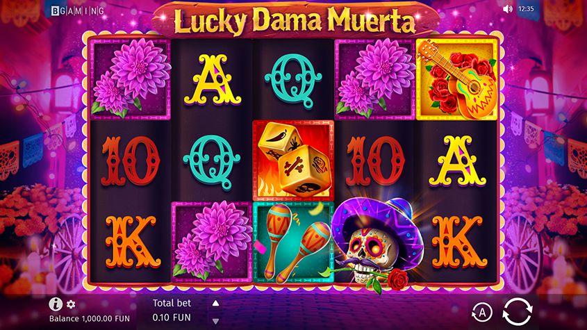 Play Lucky Dama Muerta at Slingo