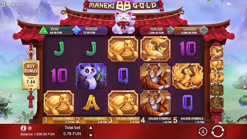 Maneki 88 Gold Slot - Free Play in Demo Mode