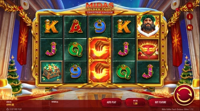 Midas Golden Touch Slot: Medium High Volatility At 96.1% RTP