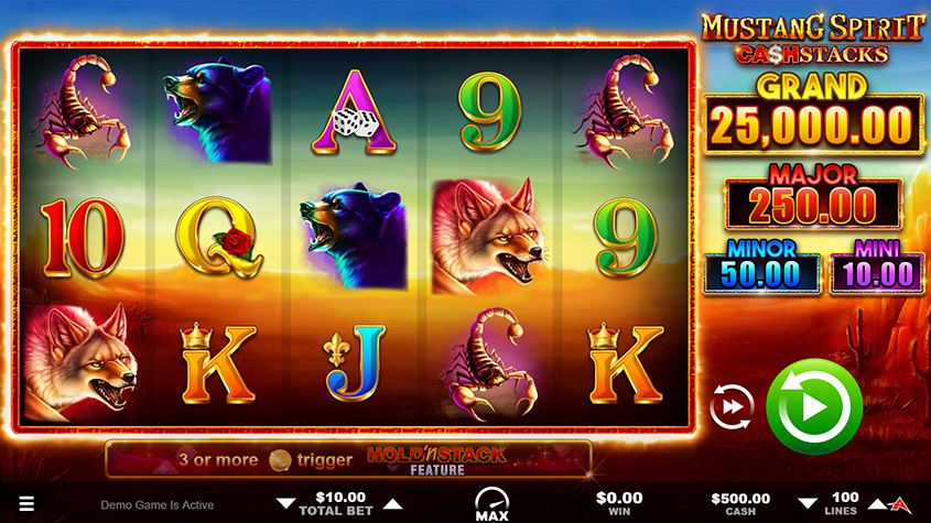 Mustang Spirit Cash Stacks Gold