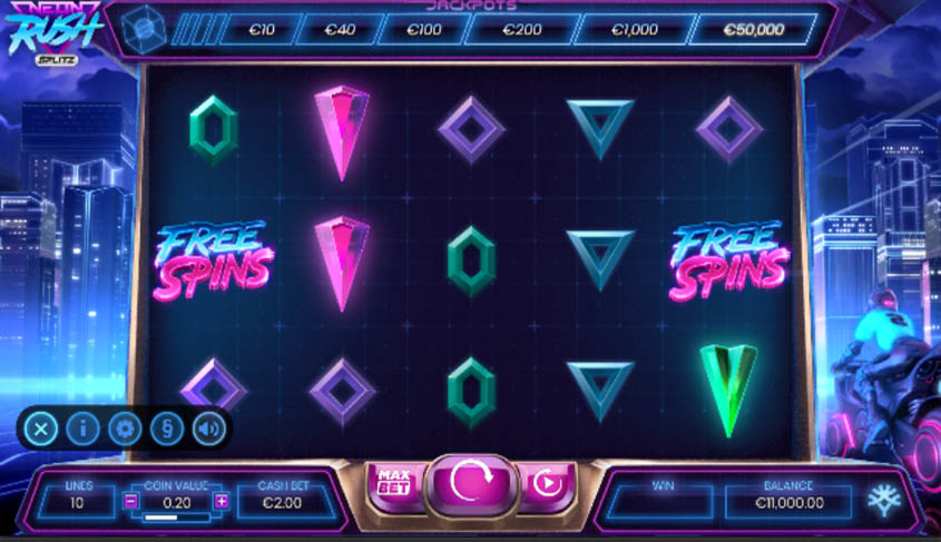 Slot Neon Rush Splitz