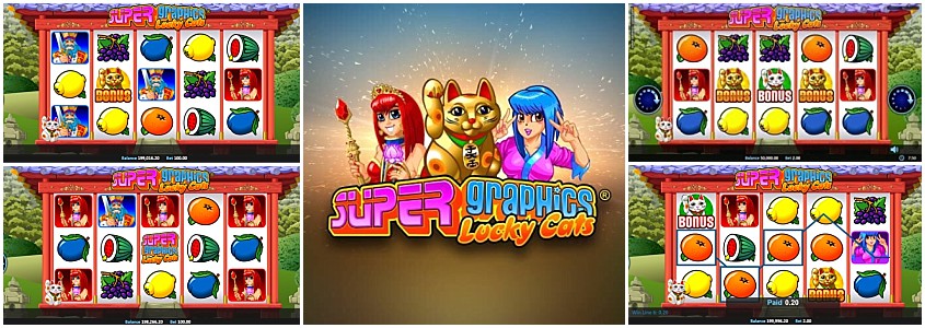 Slot Lucky Cats Grafis Super