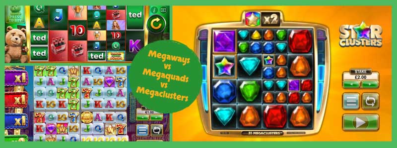 Megaways Vs Megaquads Vs Megaclusters – Which is Best?